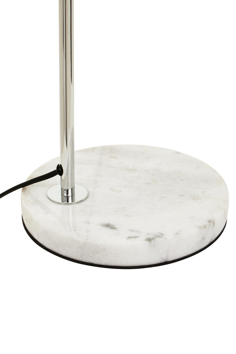 Orsina Table Lamp with a sleek chrome finish and elegant marble base for modern home decor
