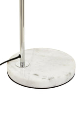 Orsina Table Lamp with a sleek chrome finish and elegant marble base for modern home decor