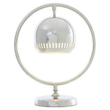 Modern Orsina Table Lamp with a Circular Base and Metallic Shade for Stylish Lighting