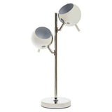 Orsina Modern Table Lamp with Dual Spheres and Sleek Chrome Finish for Contemporary Decor