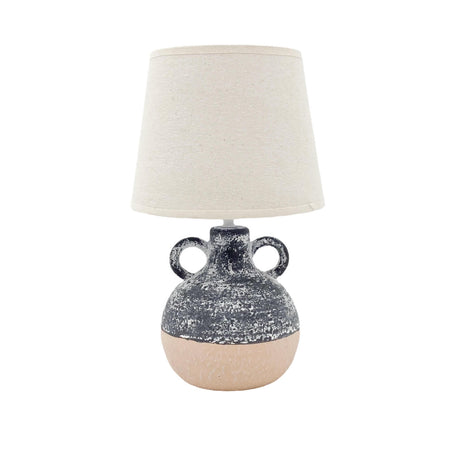 Stylish MSL Table Lamp with a textured base and neutral shade, perfect for modern decor