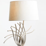 Orsina Table Lamp with a unique modern design and a white fabric shade for stylish lighting