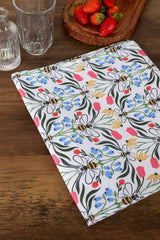 Avalon Home UK Floral Table Runner with Bees and Colourful Flowers for Stylish Dining