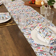 Avalon Home UK Floral Table Runner in Multicolour for Elegant Dining Settings