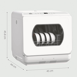 Compact Table-Top Dishwasher in White N/A