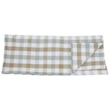 Orsina Checkered Tablecloth in Soft Green and Beige for Elegant Dining Settings