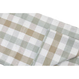 Orsina Tablecloth in a stylish checked pattern with soft neutral colours for kitchen dining
