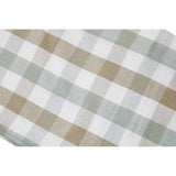 Orsina Tablecloth in a stylish check pattern with soft green and beige colours for kitchen dining