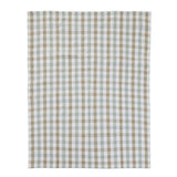 Green and white checkered tablecloth by Orsina perfect for stylish dining occasions