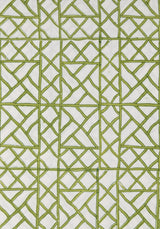 Casa by Josephine Jenno Green Geometric Pattern Tablecloth for Elegant Dining Decor