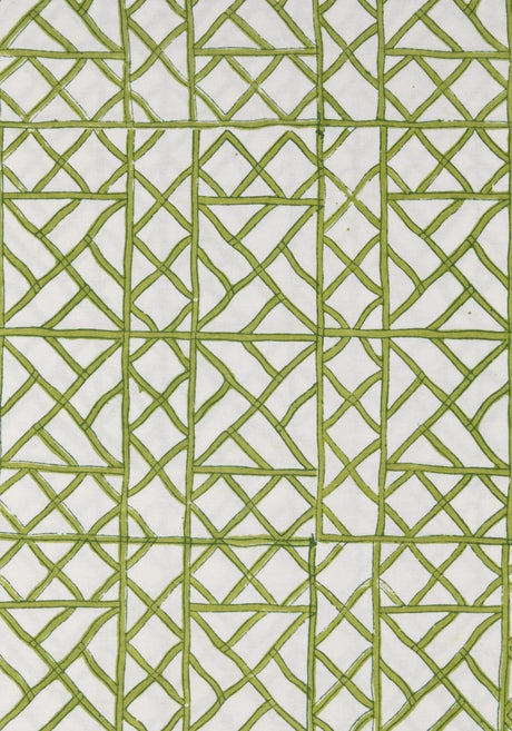 Casa by Josephine Jenno Green Geometric Pattern Tablecloth for Elegant Dining Decor