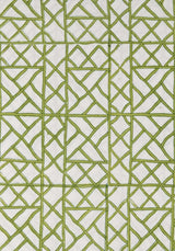 Casa by Josephine Jenno Green Geometric Pattern Tablecloth for Elegant Dining Decor