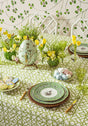 Casa by Josephine Jenno Green Tablecloth with Geometric Pattern for Elegant Dining Settings
