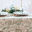 Avalon Home UK Vintage Scenic Tablecloth featuring Trees and Sailboats for Elegant Dining