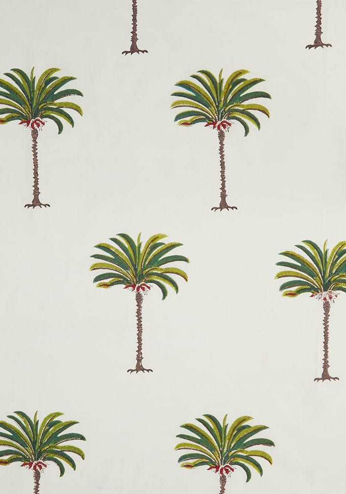 Casa by Josephine Jenno Tablecloth featuring a vibrant palm tree pattern for stylish dining