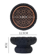 Nisu Home Decorative Black Tableware Bowl with Intricate Design and 11.5cm Diameter