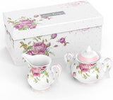 Elegant London Boutique Lifestyle Coffee Set with floral design, includes a teapot and creamer