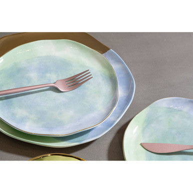 Avie 16 Piece Matte Pink Finish Cutlery Set Orsina