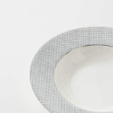 Elegant grey patterned soup bowl from London Boutique Lifestyle for stylish dining