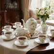 KitchBoom elegant Tea Set with floral design, includes teapot, cups, and saucers for afternoon tea