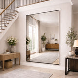 Takara - Full Length Black Metal Rectangle Mirror