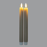 Elegant two-pack of Shades 4 Seasons taper candles with a warm glow ideal for home decoration