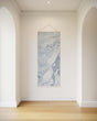 Printworks Tapestry with a soothing blue marble design, perfect for modern decor