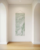 Printworks Tapestry with a Fluid Green Marble Design for Stylish Home Decor