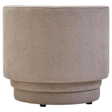 Drake Chenille Effect Curve Taupe Chair Orsina