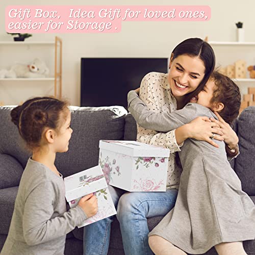 Charming Tea Set in Floral Gift Box, Perfect Gift Idea for Loved Ones and Easy Storage