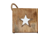 Natural Wooden Star Tealight Candle Holder Shades 4 Seasons