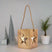 Natural Wooden Large Star Tealight Candle Holder BROWN GLASS Shades 4 Seasons