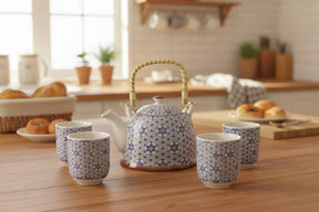 Ancient Wisdom UK Herbal Teapot Set with Elegant Cups AW Dropship UK