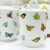 Ancient Wisdom UK Butterfly Herbal Teapot Set with Cups AW Dropship UK