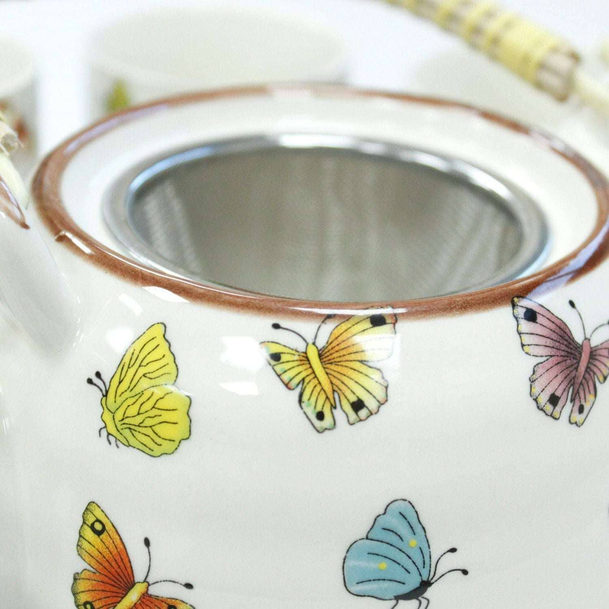 Ancient Wisdom UK Butterfly Herbal Teapot Set with Cups AW Dropship UK