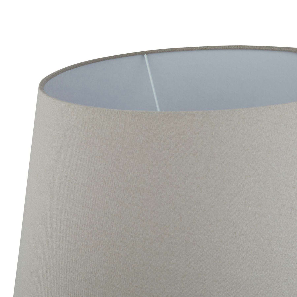 Siena Brown Round Table Lamp With Linen Shade Shades 4 Seasons