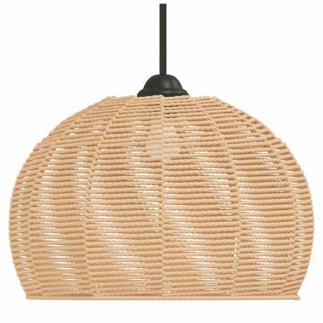 VidaXL Ceiling Lampshade in natural woven design, perfect for adding a warm touch to any room