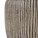 Ochre Carved Textured Table Lamp With Linen Shade Shades 4 Seasons