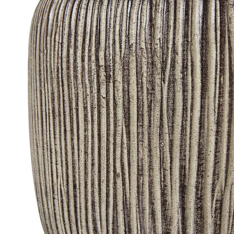 Ochre Carved Textured Table Lamp With Linen Shade Shades 4 Seasons