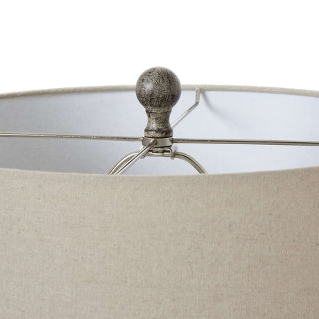 Ochre Carved Textured Table Lamp With Linen Shade Shades 4 Seasons