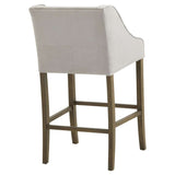 Shades 4 Seasons Grey Upholstered High-Back Bar Stool Shades 4 Seasons
