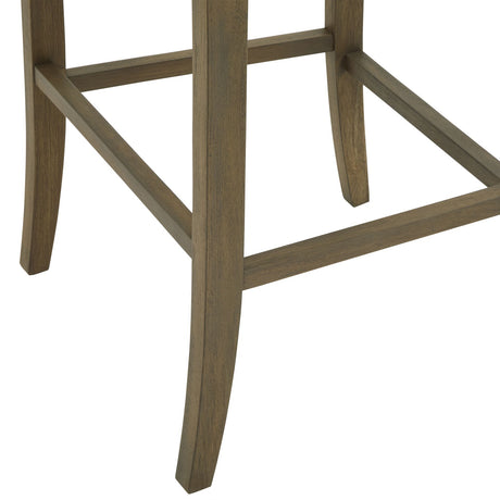 Shades 4 Seasons Grey Upholstered High-Back Bar Stool Shades 4 Seasons