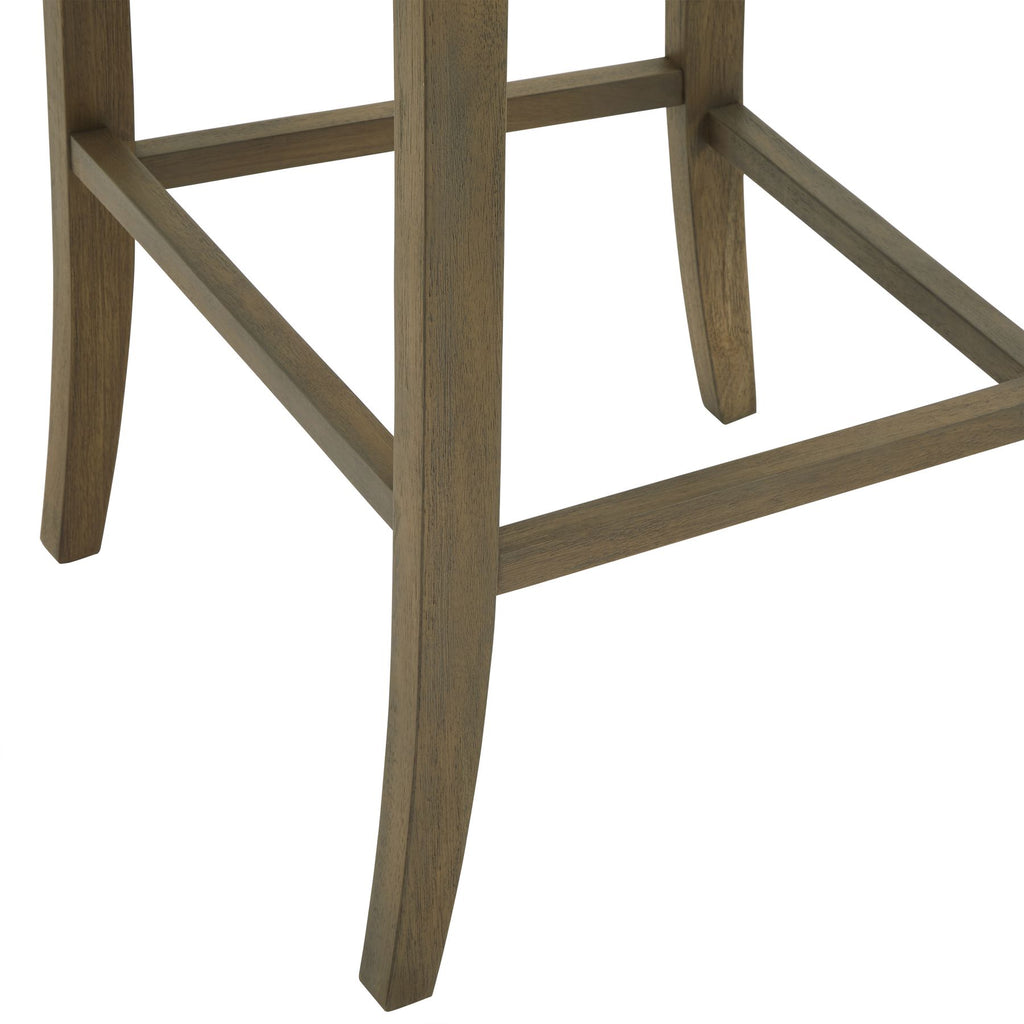 Shades 4 Seasons Grey Upholstered High-Back Bar Stool Shades 4 Seasons