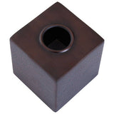 Orsina Dark Brown Square Tissue Box for elegant bathroom decor