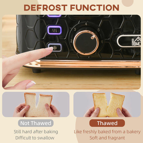 Wise Galleria Toaster featuring a defrost function for perfectly thawed and fresh toast