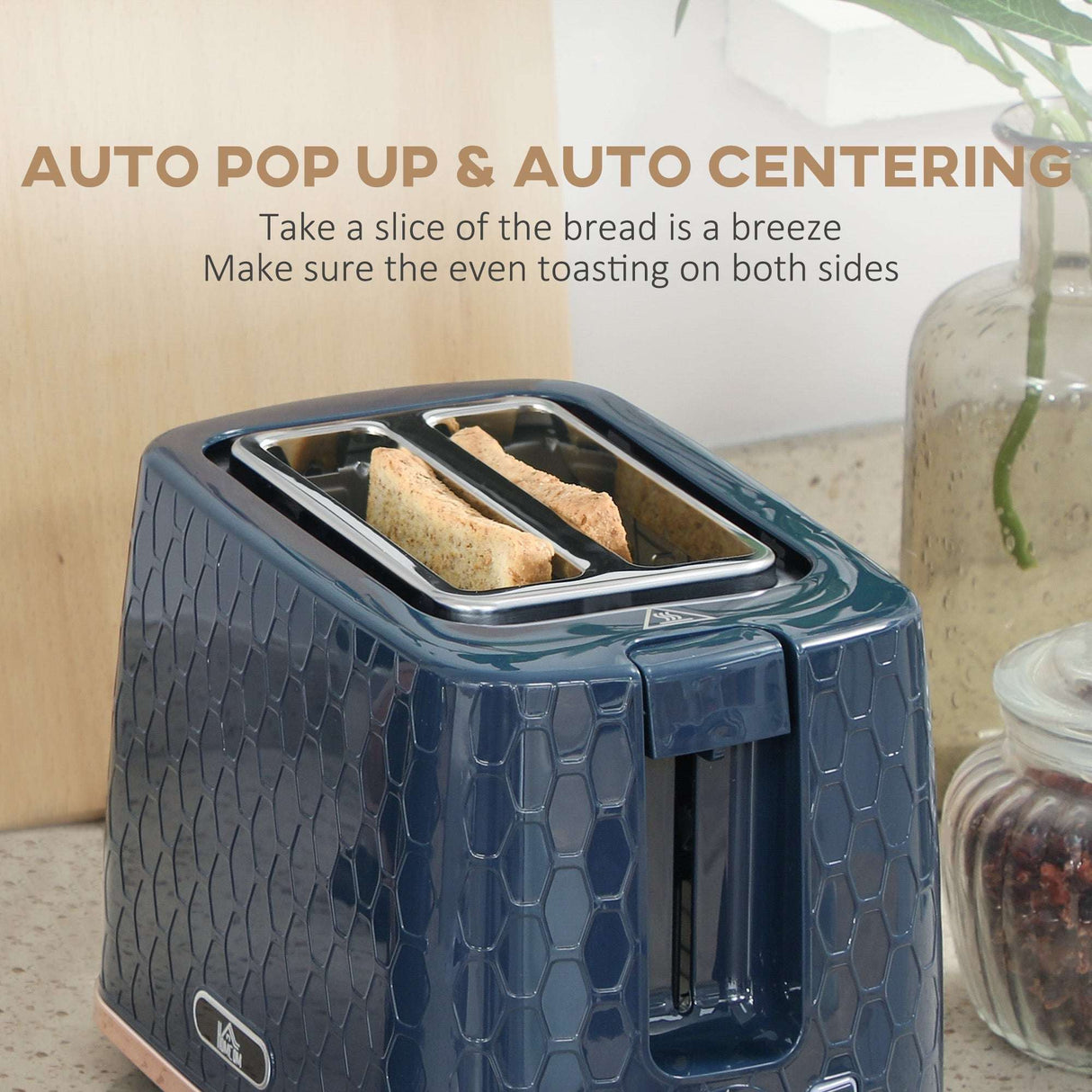 Wise Galleria Toaster Set featuring auto pop up and auto centering for even toast