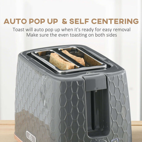 Wise Galleria Toaster Set with auto pop up and self centering features for even toasting