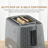 Wise Galleria Toaster Set with auto pop up and self centering features for even toasting