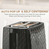 Wise Galleria Toaster Set with Auto Pop Up and Self Centering Features for Even Toasting