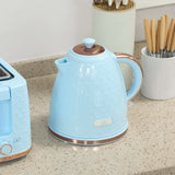 Wise Galleria Toaster Set featuring a blue kettle and toaster with stylish design for modern kitchens